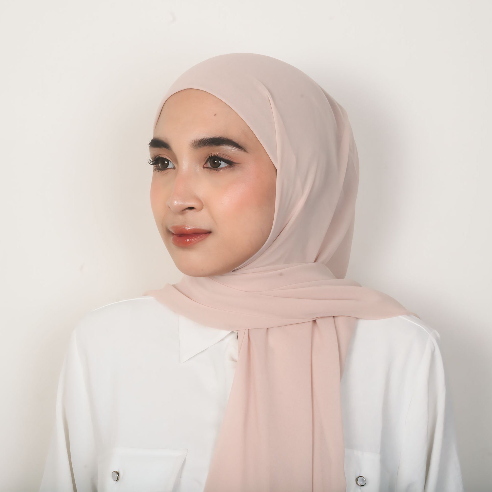 Image of Eclemix Rui Hijab Pashmina Inner Oval Polos